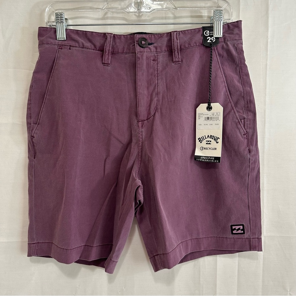 Billabong Men’s Flat Front Crossfire Submersible Hybrid Shorts Wave Washed 29”